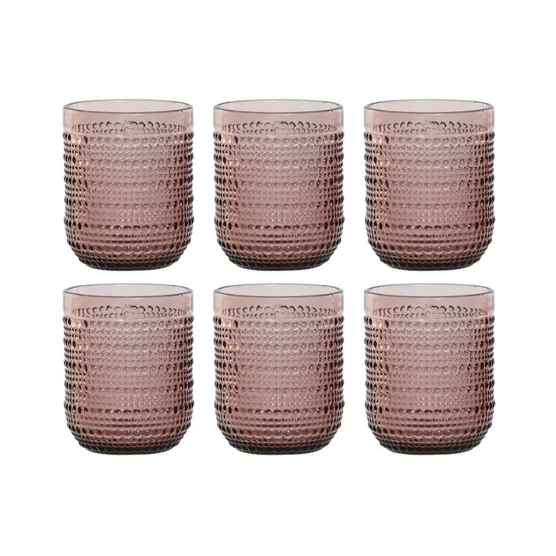Набор стаканов Home ESPRIT Розовый Стеклянный 240 ml (6 штук)