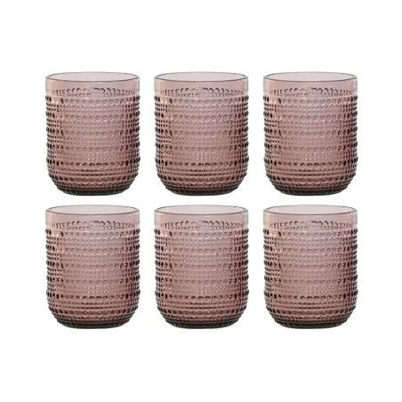 Glāžu komplekts Home ESPRIT Rozā Stikls 240 ml (6 gb.)