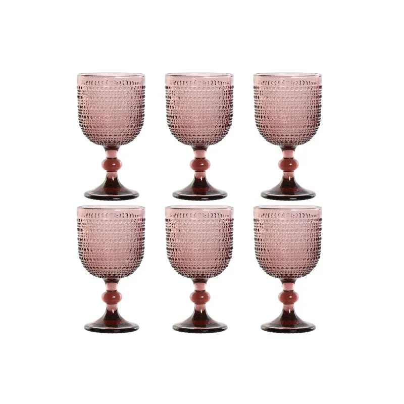 Набор рюмок Home ESPRIT Розовый Стеклянный 325 ml (6 штук)