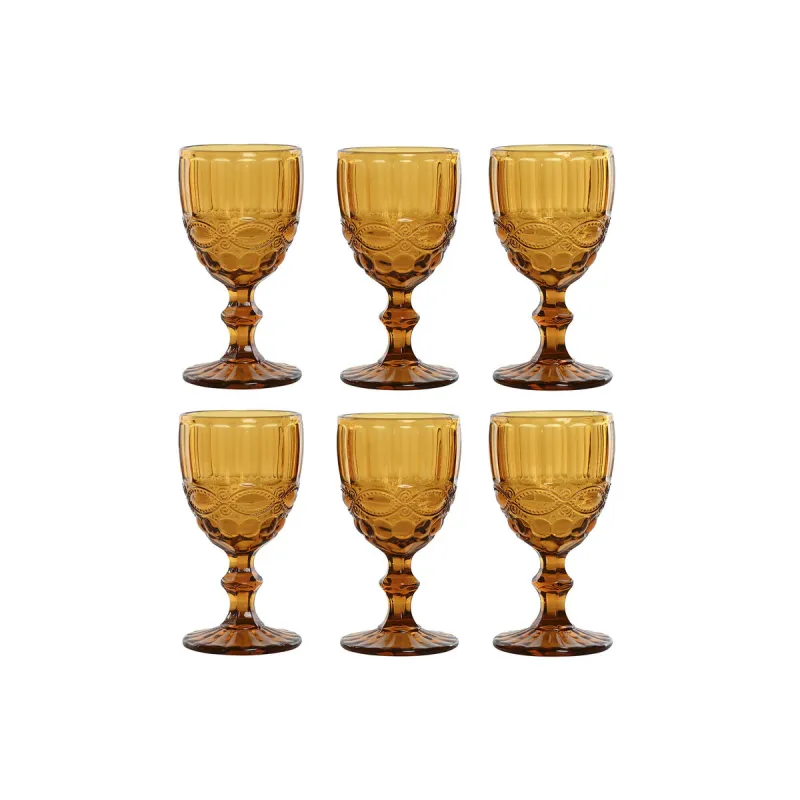 Набор рюмок Home ESPRIT Янтарь Стеклянный 240 ml (6 штук)