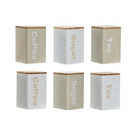 Skārdene Home ESPRIT Bēšs Pelēks (2 gb.) (6 gb.)