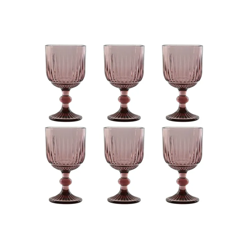 Набор рюмок Home ESPRIT Розовый Стеклянный 380 ml (6 штук)