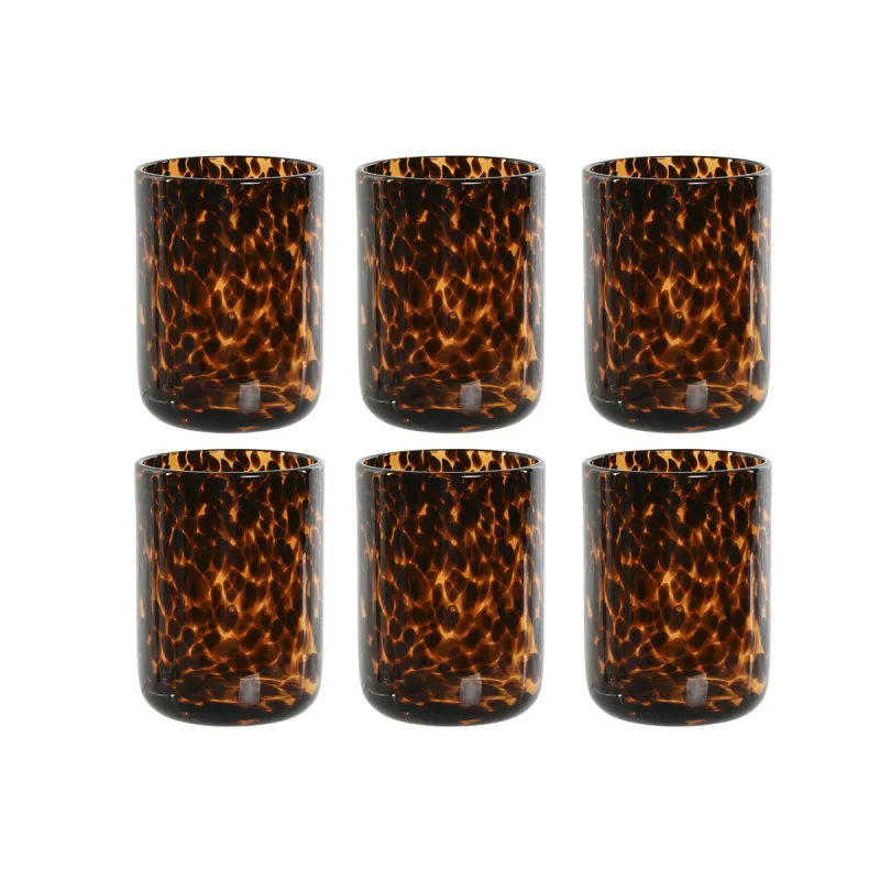 Набор стаканов Home ESPRIT Стеклянный Vintage 320 ml (6 штук)