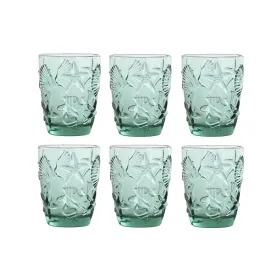 Lasisetti Home ESPRIT Turkoosi Kristalli Välimeren Lievennyksellä 290 ml (6 osaa)