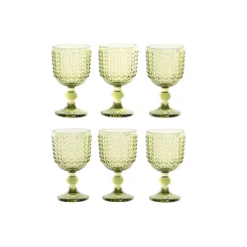 Glāžu Komplekts Home ESPRIT Zaļš Stikls 260 ml (6 gb.)