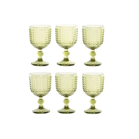 Набор рюмок Home ESPRIT Зеленый Стеклянный 260 ml (6 штук)