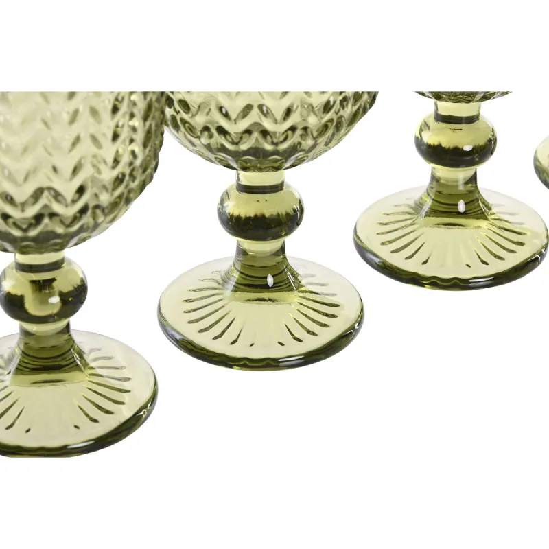 Набор рюмок Home ESPRIT Зеленый Стеклянный 260 ml (6 штук)
