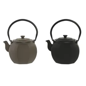 Teekannu Home ESPRIT Musta Beige Ruostumaton teräs Rauta 780 ml (2 osaa)