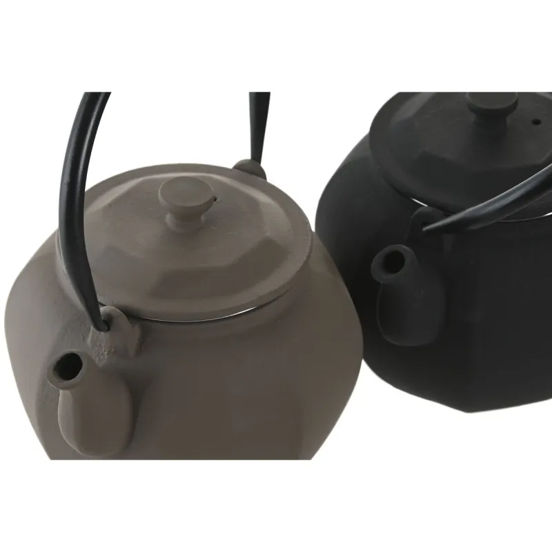 Arbatinukas Home ESPRIT Juoda Rusvai gelsva Nerūdijantis plienas Geležis 780 ml (2 vnt.)