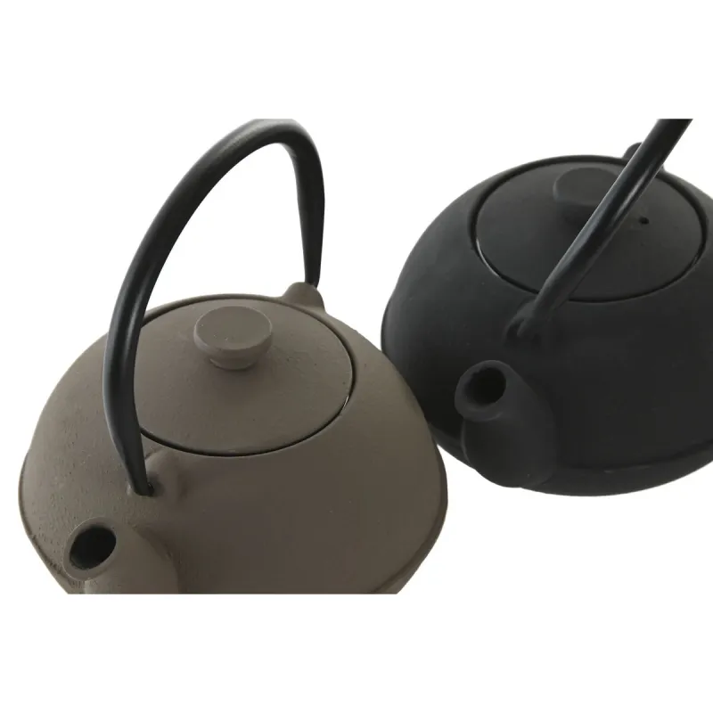 Arbatinukas Home ESPRIT Juoda Rusvai gelsva Nerūdijantis plienas Geležis 300 ml (2 vnt.)