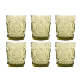 Lasisetti Home ESPRIT Vihreä Kristalli Lievennyksellä 310 ml (6 osaa)