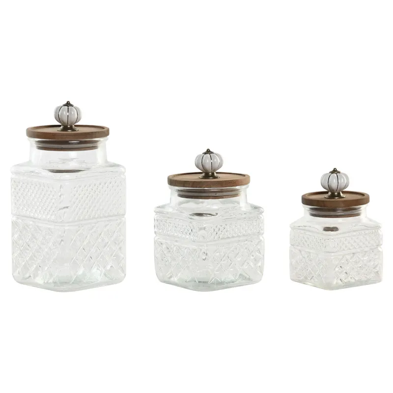 3 caurules Home ESPRIT Caurspīdīgs Dabisks 1,8 L 3 Daudzums