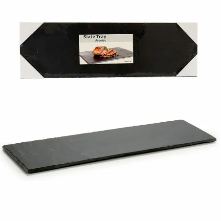Snack tray Kinvara Black 50 x 0,5 x 15 cm Squared Circular