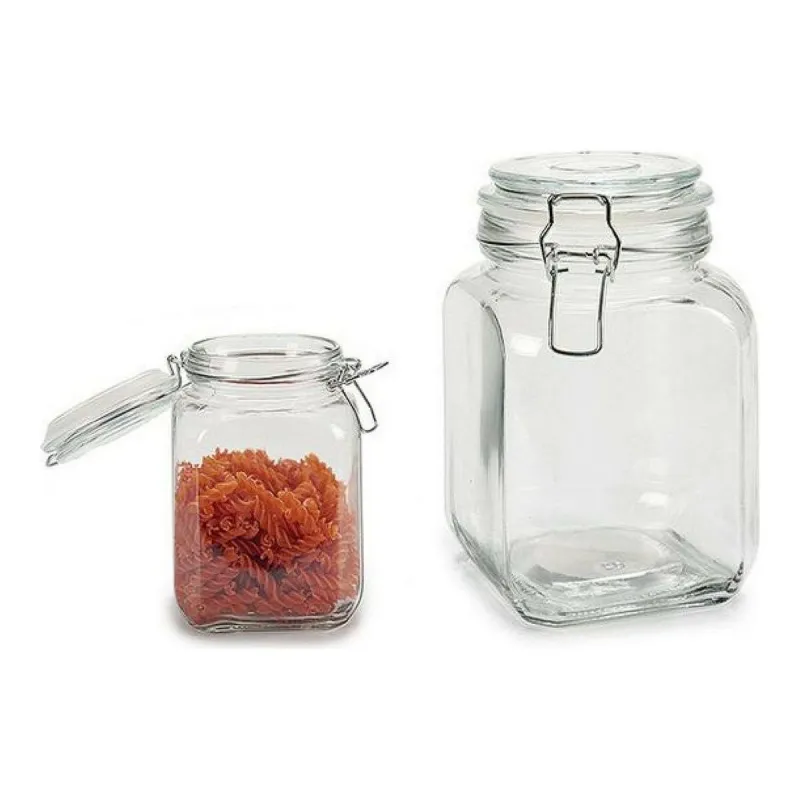 Stikla Burka Vivalto 41632 Caurspīdīgs Sudrabains Sudrabs Stikls Silikona Alumīnijs Tērauds 1,2 L 11 x 17 x 11 cm 11,5 x 17 x 11