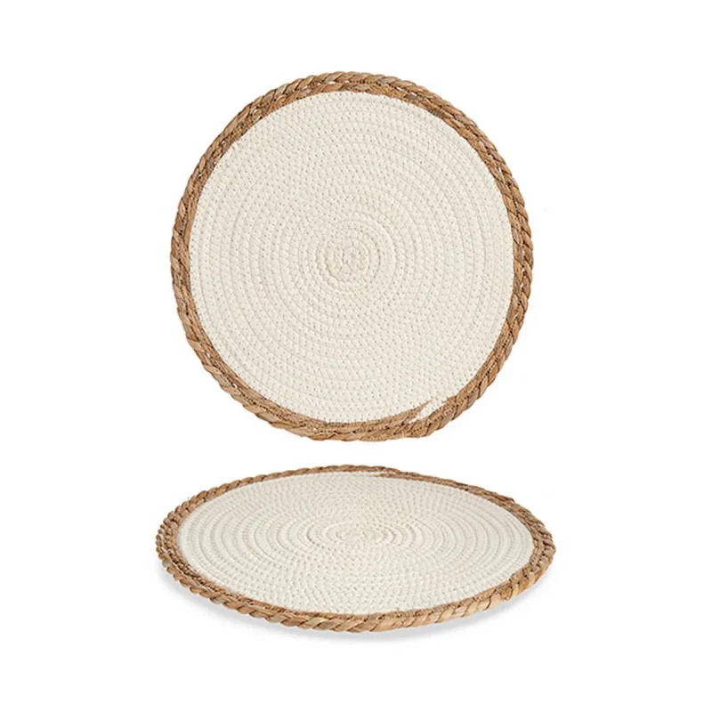 Stalo kilimėlis Gift Decor Balta Natūralus 35 x 1 x 35 cm