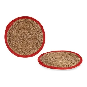 Tabletti Gift Decor Ruskea Punainen Luonnollinen 35 x 1 x 35 cm Muovinen