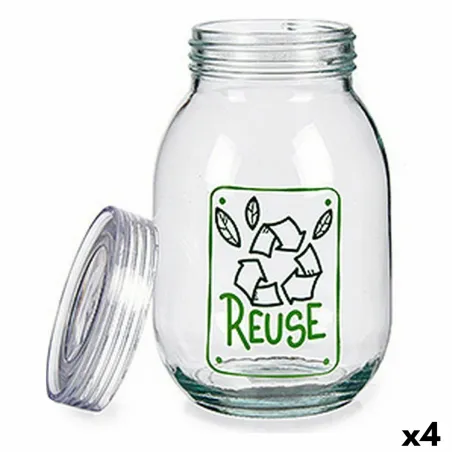 лодка Vivalto Reuse Прозрачный 1,8 L Cтекло (4 штук)