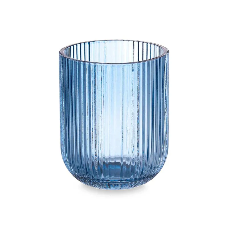 Стакан Vivalto Синий Стеклянный Лучи 270 ml (6 штук)