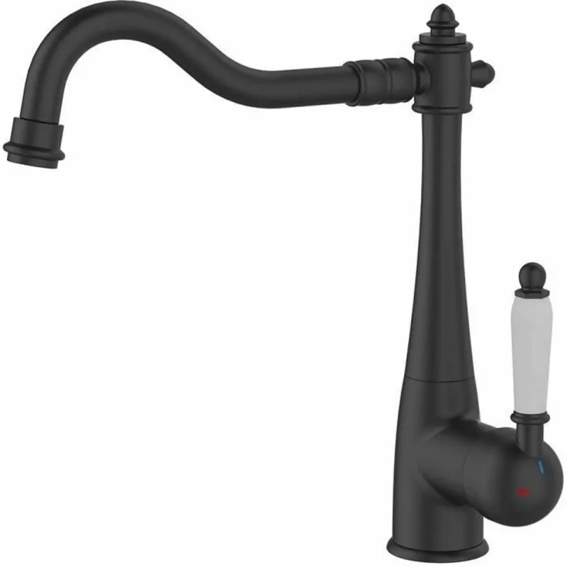 Kitchen Tap Rousseau RETRO Melns Matte afwerking