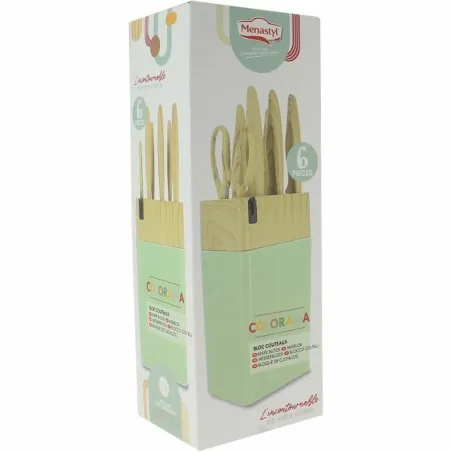 Knife Set Menastyl polypropylene Green 6 Pieces (6 Units)
