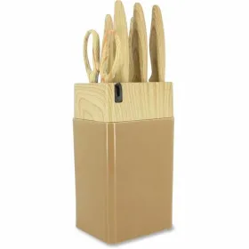 Veitsisetti Menastyl Ruskea polypropeeni 6 Kappaletta (6 osaa)