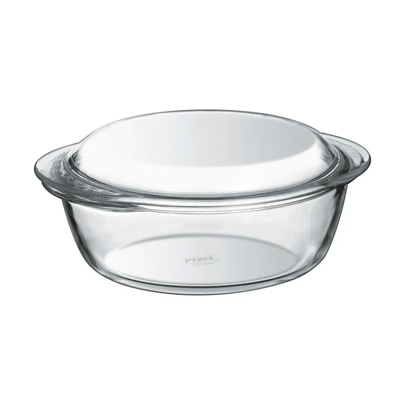 Кастрюля с крышкой Pyrex 1,4 L 18 x 9 x 21 cm Белый Прозрачный Cтекло