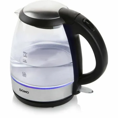 Tējkanna DOMO DO9218WK Sudrabains Nerūsējošais tērauds Stikls 2200 W 1,2 L