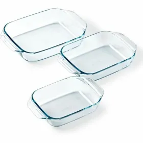 Uunivuokasetti Pyrex Läpinäkyvä 3 Kappaletta