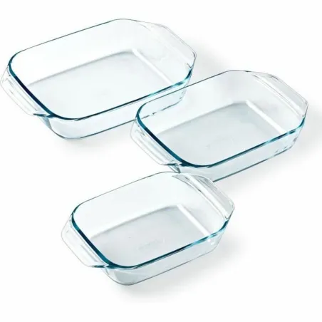 Набор посуды для духовки Pyrex Прозрачный 3 Предметы