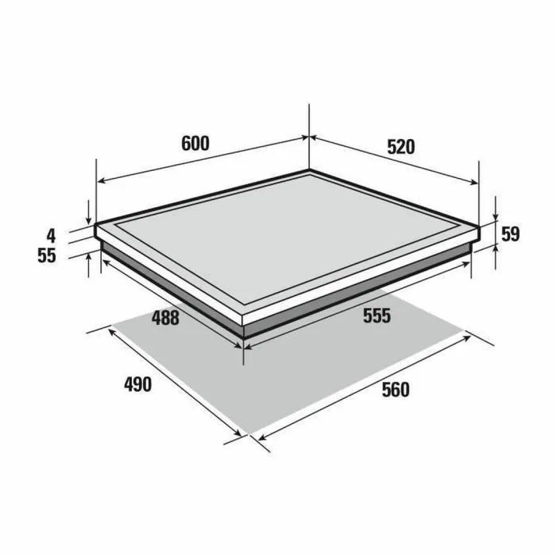 Indukcijas Plīts Sauter SPI4664B 60 cm 5700 W