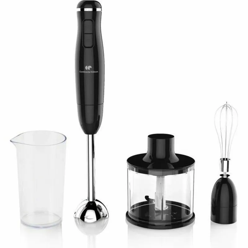 Multifunktsionaalne Tarvikutega Käsiblender Continental Edison CEHB01 Must 400 W