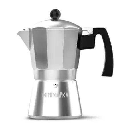 Vanhanaikainen Italialainen Mokkapannu Taurus KCP9006 6T Hopeinen Ruostumaton teräs Alumiini 6 Kupit
