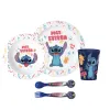 Детский набор посуды Stitch Sweet Детский (5 Предметы)