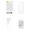 Phone case Baseus Magnetic Crystal Clear for iPhone 13 (transparent) with all-tempered-glass screen protector and cleaning kit
