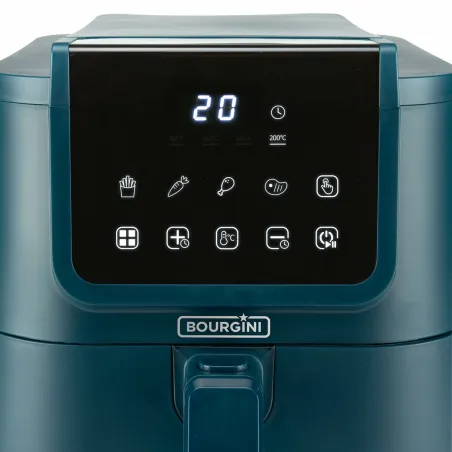 Airfryer Bourgini 184176 AZUL Musta 8 L