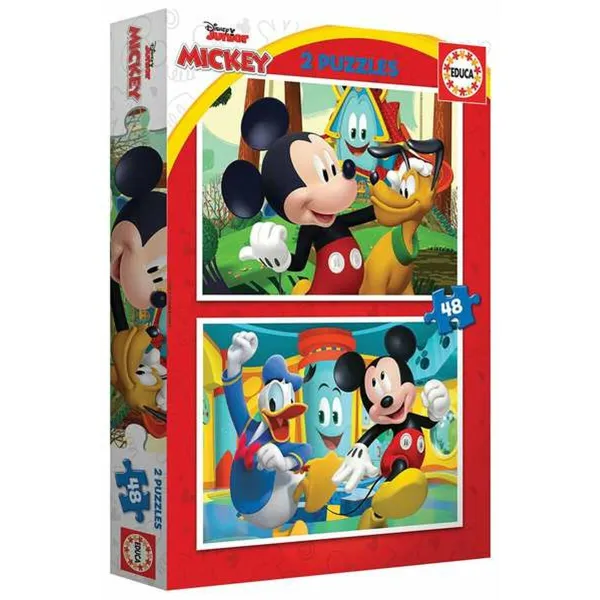 Palapeli Educa Mickey Mouse Fun House 2 x 48