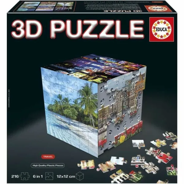 Palapeli Educa 3D 216 Kappaletta (6 osaa)