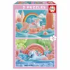 Palapeli Educa Magic Unicorns 48 Kappaletta (2 osaa)