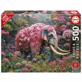 Palapeli Educa Elefante Florido 500 Kappaletta