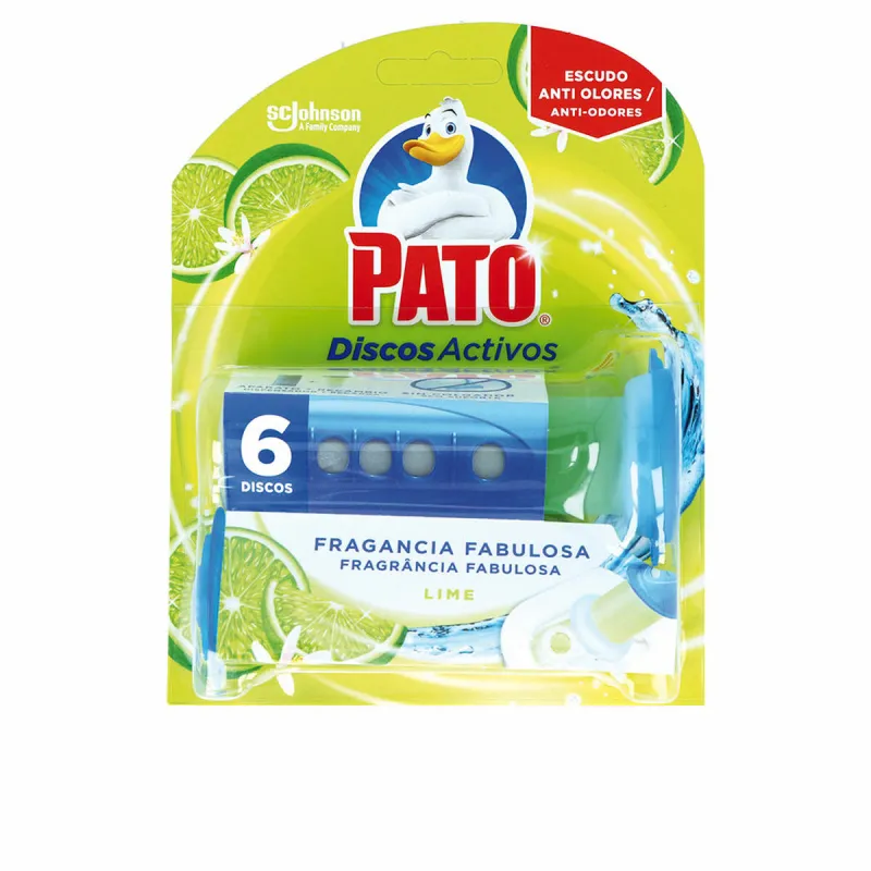 Toilet air freshener Pato Discos Activos Kaļķi 6 gb. Dezinfektants
