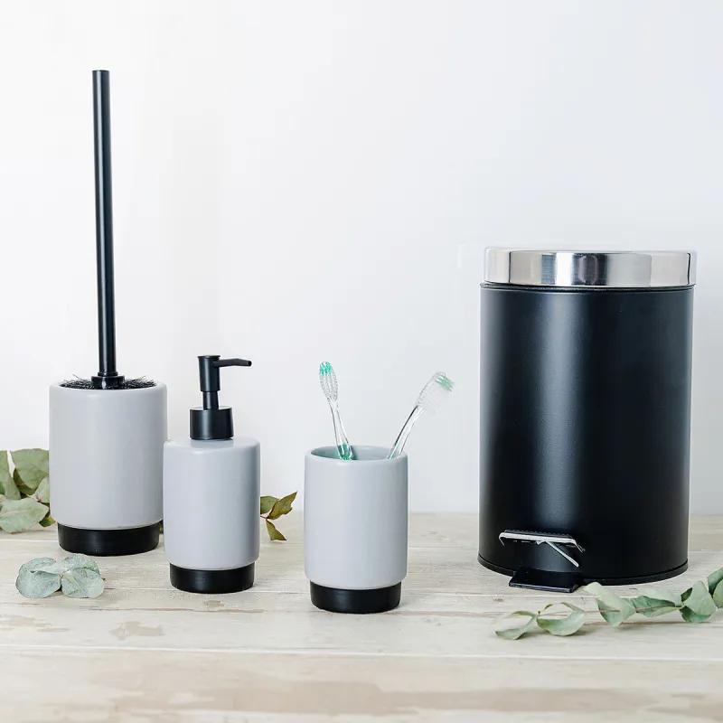 Soap Dispenser Quid Cabinet Grey Ceramic