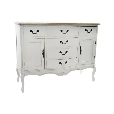 Puhvetkapp DKD Home Decor   Valge Helepruun Kuusk 118 x 45 x 90 cm