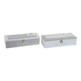 Dekoratyvinė spintelė DKD Home Decor Metalinis Medžio MDF (24 x 8 x 6 cm) (2 pcs)