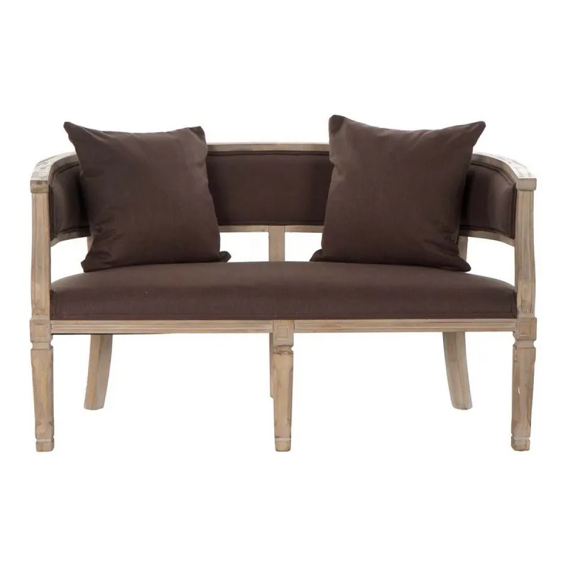 Sofa DKD Home Decor Ruda Linas Kaučiukmedžio mediena Tradicinis (122 x 69 x 72 cm)