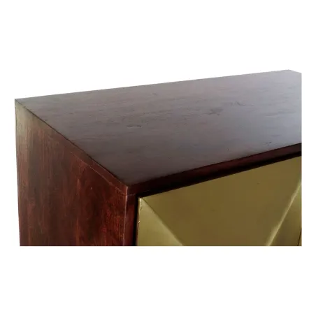 Sivupöytä DKD Home Decor Kullattu Tummanruskea Akaasia Mangopuu 84 x 43 x 156,5 cm