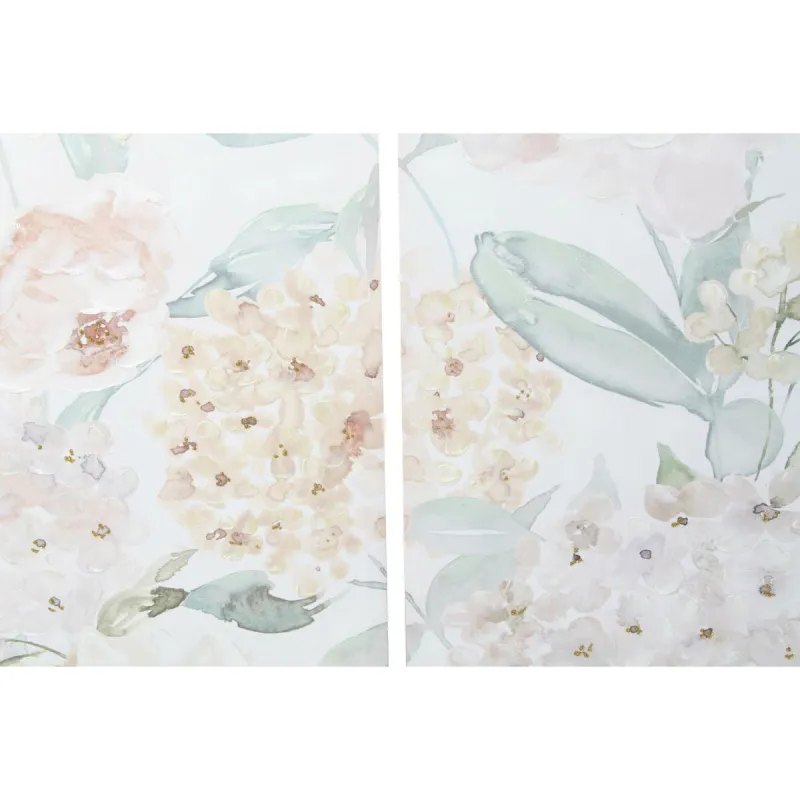 Canvas DKD Home Decor Canvas MDF Wood 55 x 3 x 135 cm