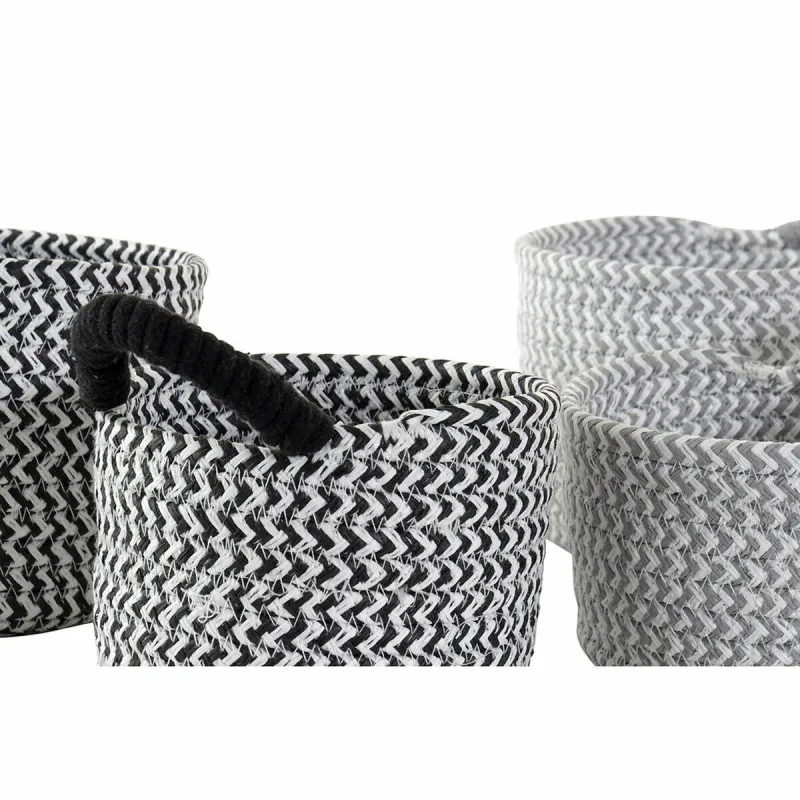 Korvikomplekt DKD Home Decor Looduslik kiud 18 x 18 x 14 cm