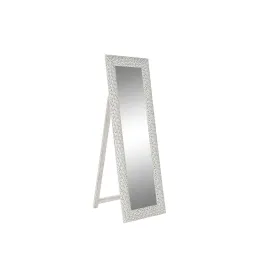 Laisvai stovintis veidrodis DKD Home Decor Balta Mango mediena Medžio MDF Cottage (51 x 6 x 182 cm)