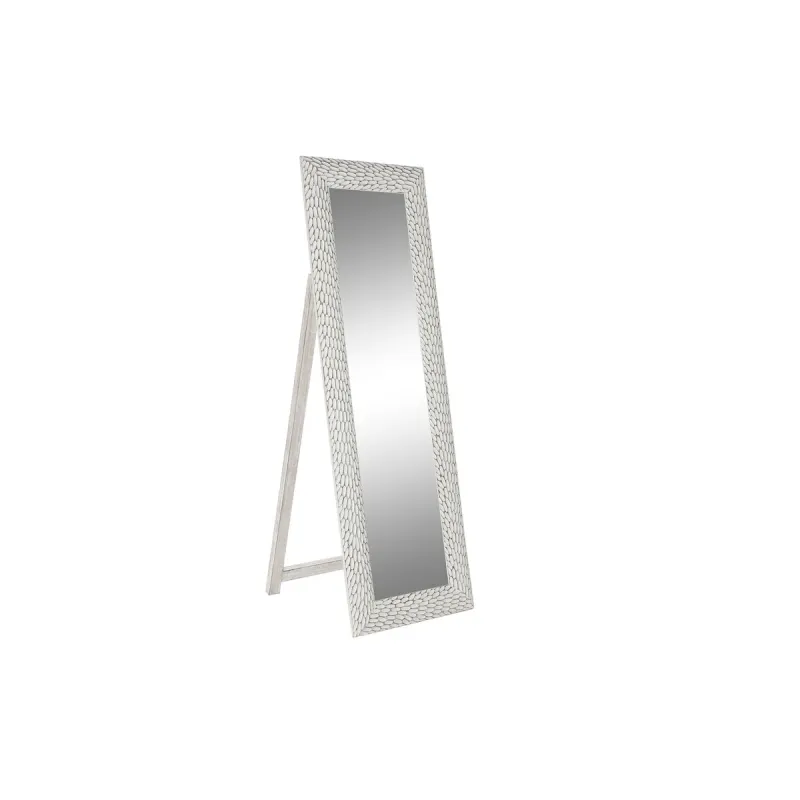 Laisvai stovintis veidrodis DKD Home Decor Balta Mango mediena Medžio MDF Cottage (51 x 6 x 182 cm)