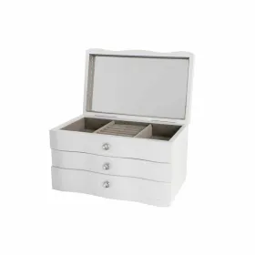 Шкатулка DKD Home Decor 27 x 18 x 16 cm Белый Деревянный MDF